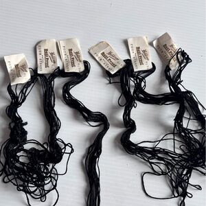 Belding Artful Floss Bundle for Embroidery Vintage Black Thread Lot